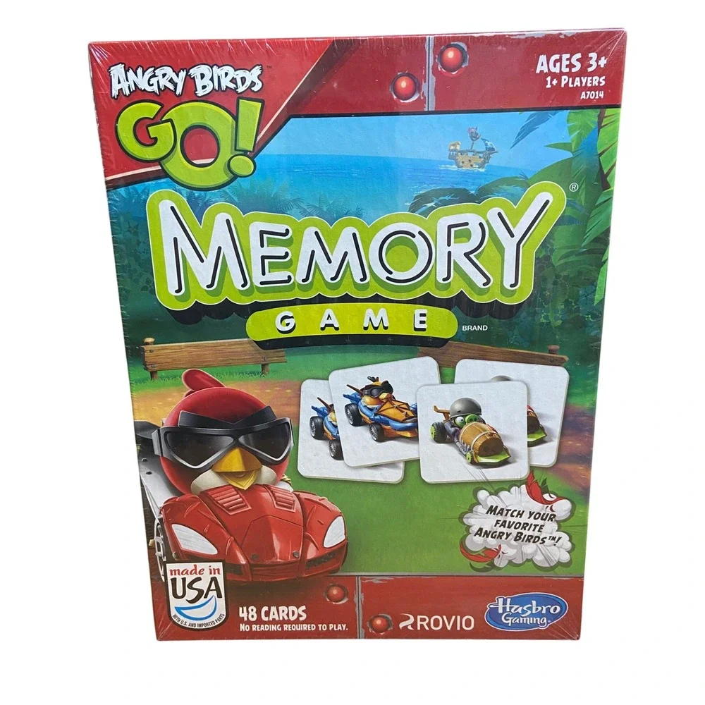Hasbro Angry Birds Go! Memory Matching Game 48 Cards Rovio 2013 New A7014